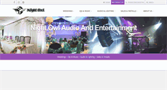 Desktop Screenshot of nightowlaudio.com